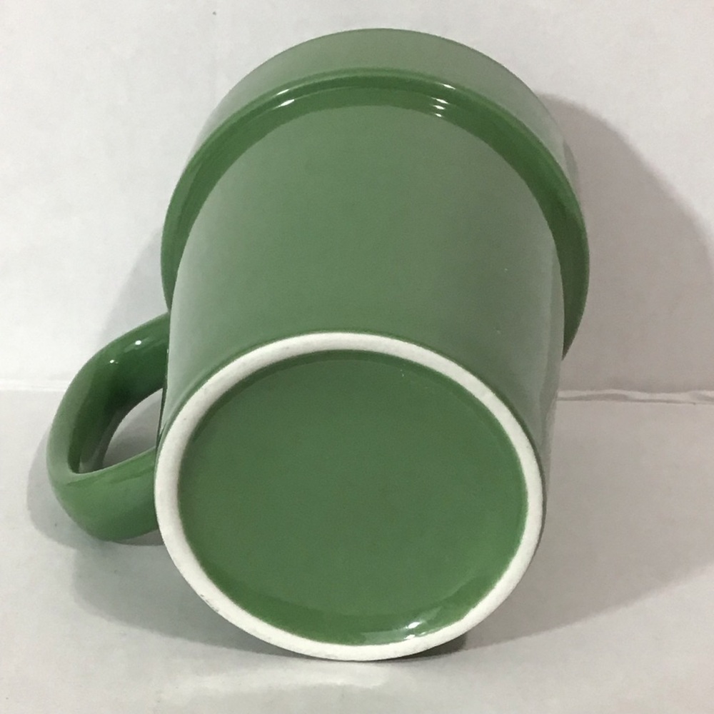Bloom Where You‎ Are Planted Green Ceramic Planter Mug 16 OZ Unused - Picture 4 of 4